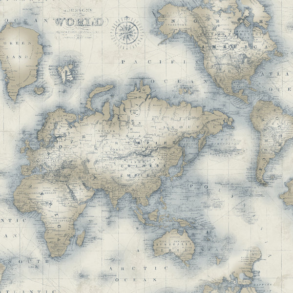 Betere World Map Wallpaper | Wayfair MX-16