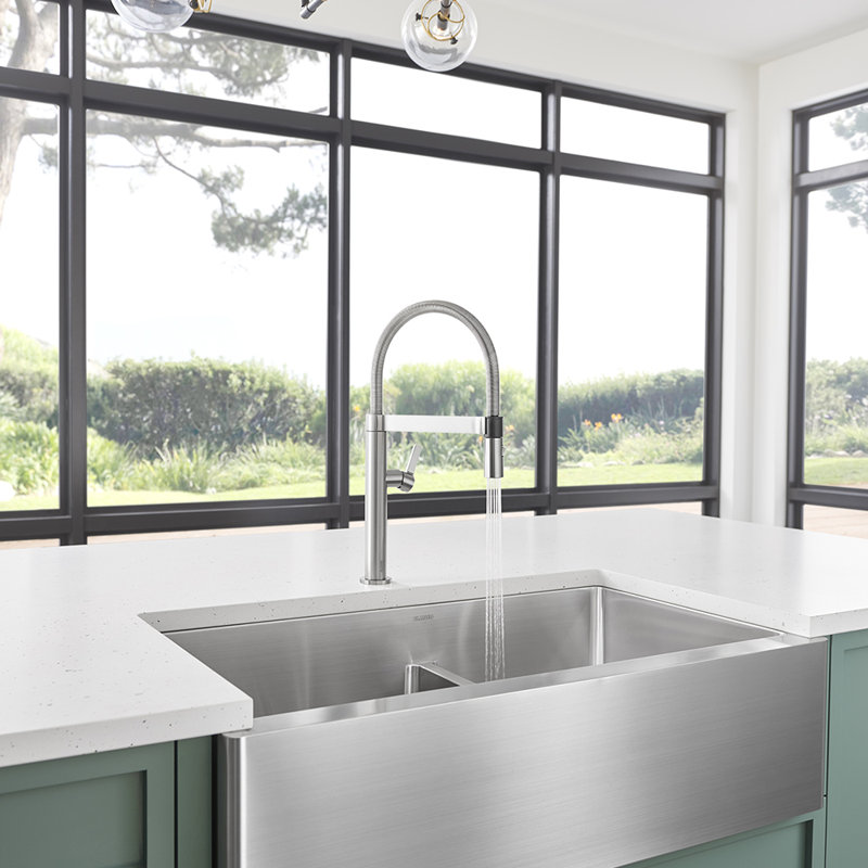 Blanco Culina Mini Semi Pro Pull Down Single Handle Kitchen Faucet