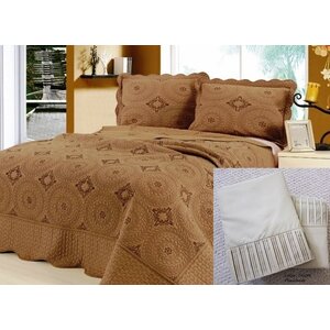 Fairhills 7 Piece Reversible Quilt Set