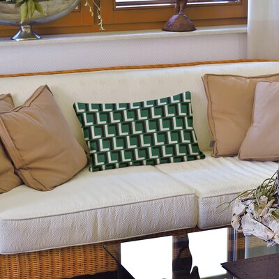 New York Fly Football Luxury Rectangular Pillow Cover Wrought Studio™ Color: Gotham Green/White/Stealth Black, Cover Material: Faux Linen