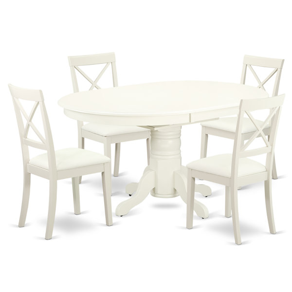 Fresh Emmaline 5 Piece Solid Wood Dining Set By Alcott Hill Coupon