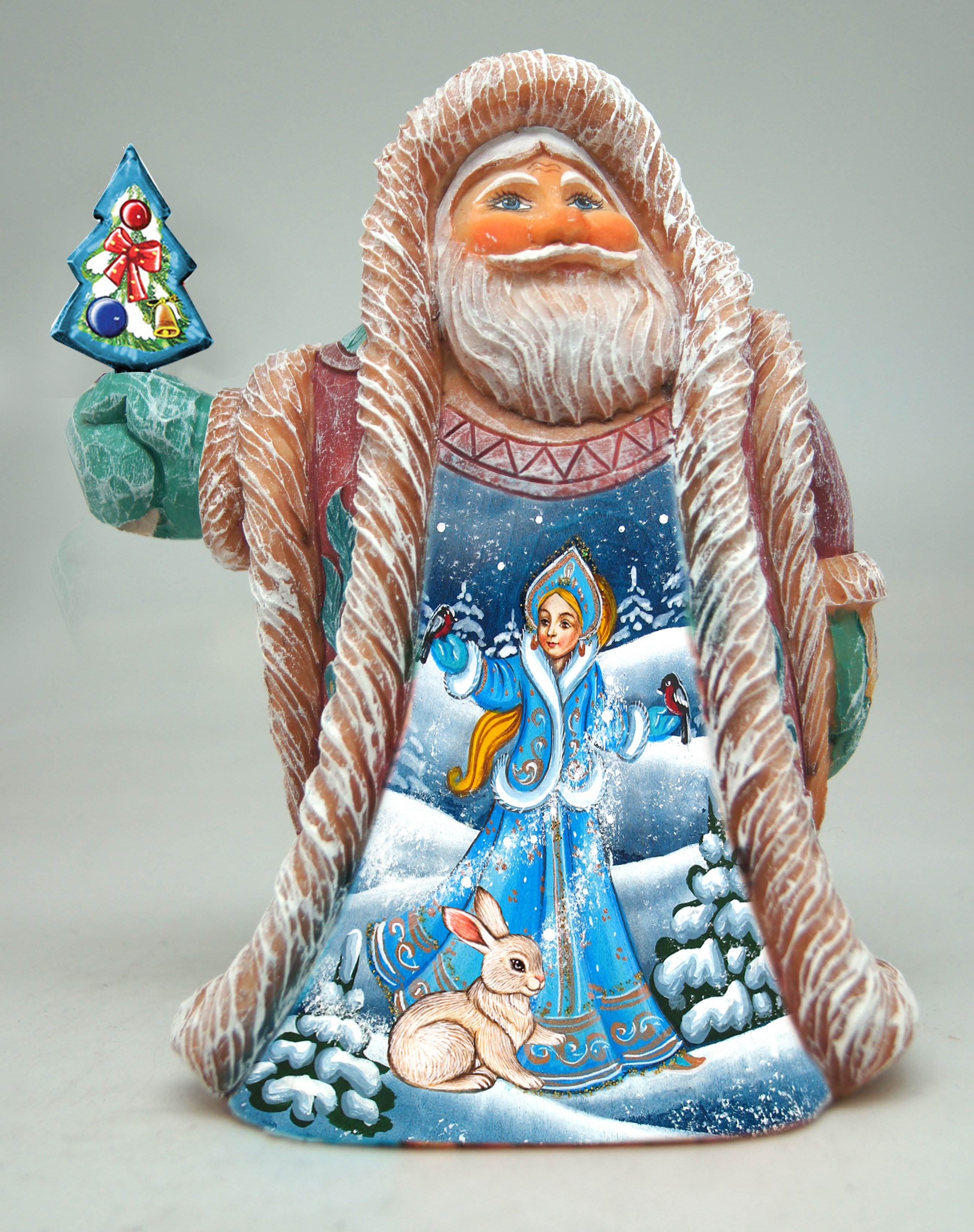 The Holiday Aisle Fifield Snow Maiden Regal Santa Figurine Derevo Collection Wayfair