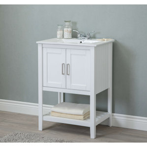 KBC Abbey 24" Single Bathroom Vanity Set & Reviews | Wayfair KBC Abbey 24" Single Bathroom Vanity Set & Reviews | Wayfair
