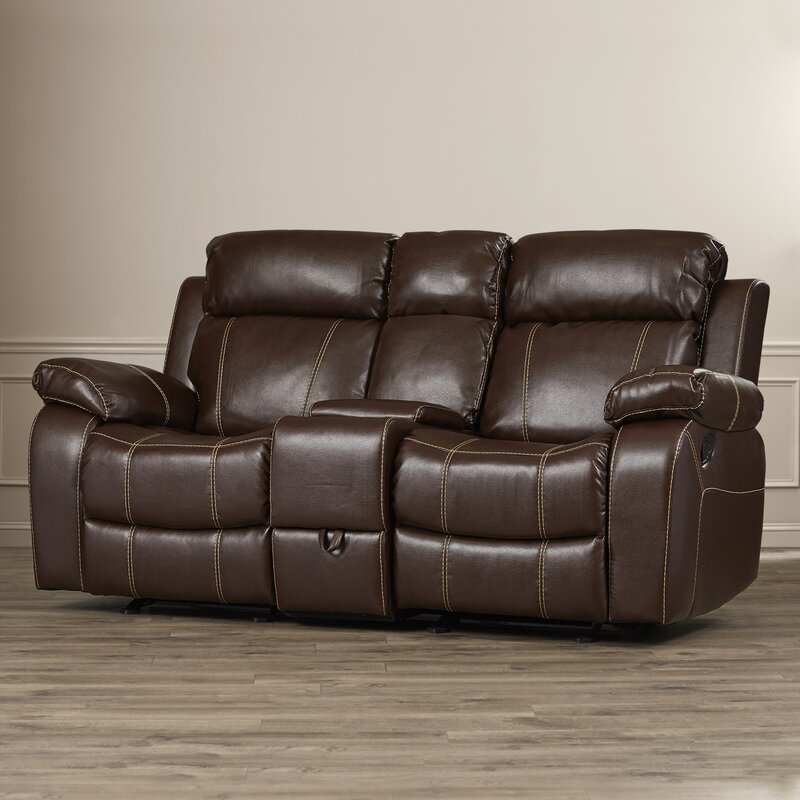 Darby Home Co Chestnut Double Gliding Reclining Sofa & Reviews | Wayfair