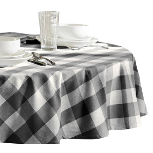Black Check Tablecloth Wayfair