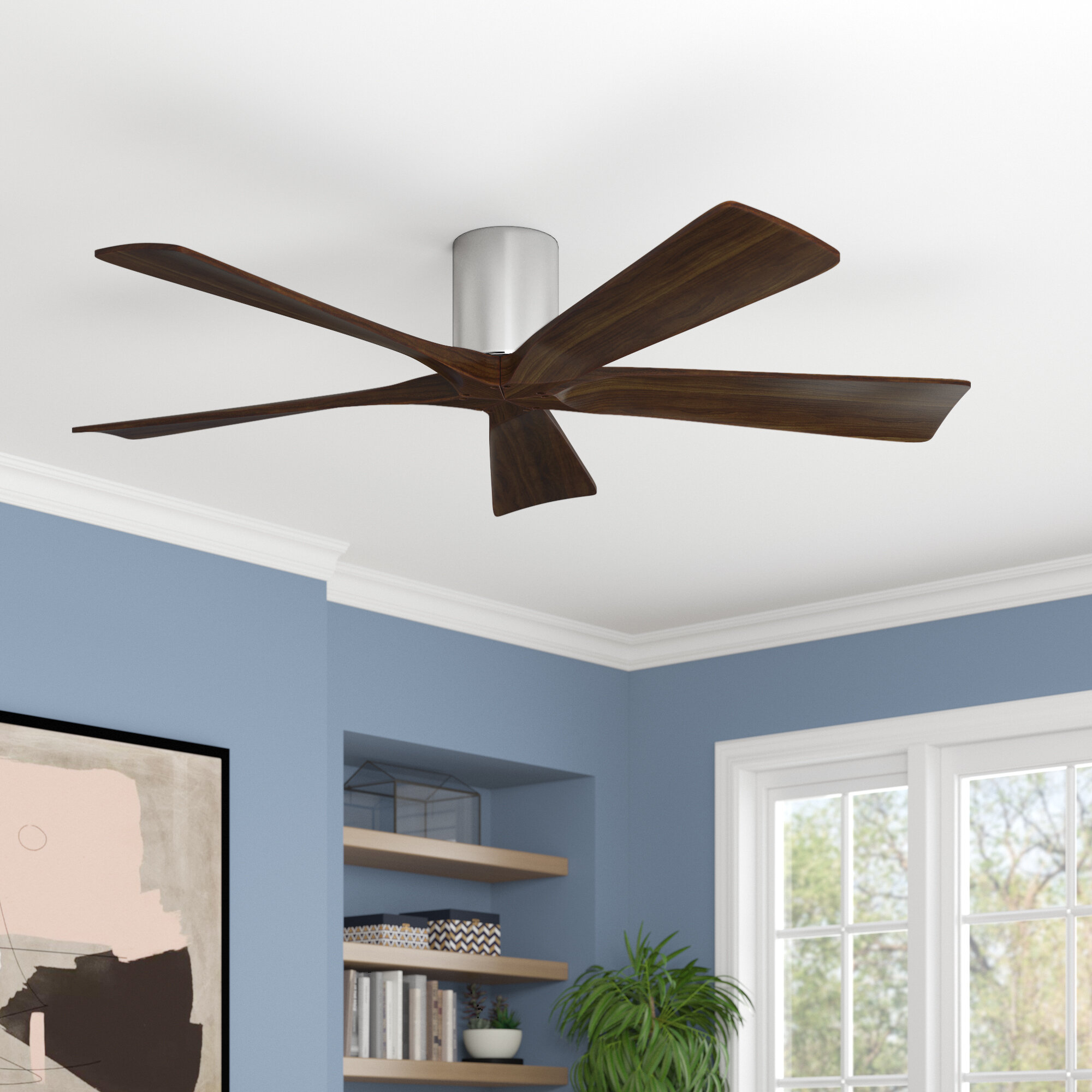 60 Rosalind Hugger 5 Blade Ceiling Fan With Remote