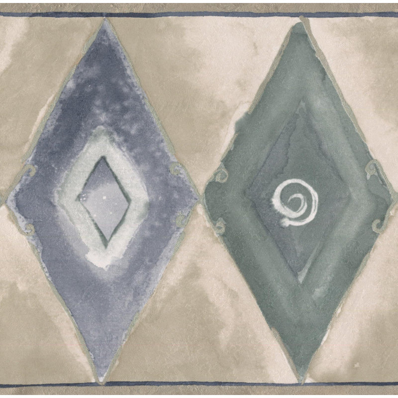 Uman Rhombus Geometric Design 15 L X 7 W Wallpaper Border