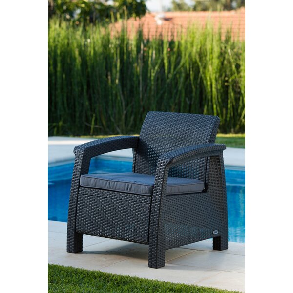 Berard All Weather Outdoor Patio Chair with Cushion by Mercury Row