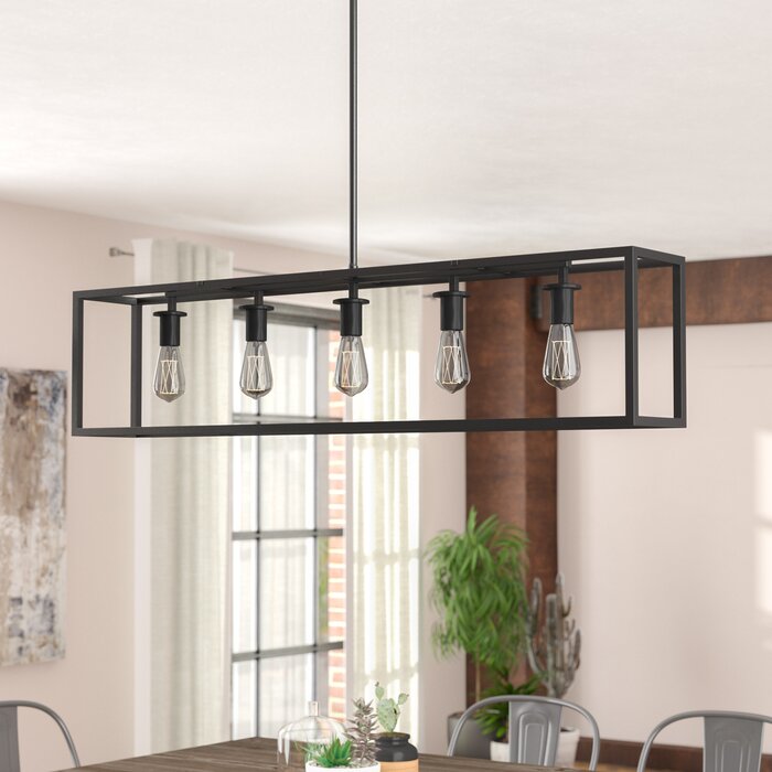 Raeann 5 Light Kitchen Island Linear Pendant