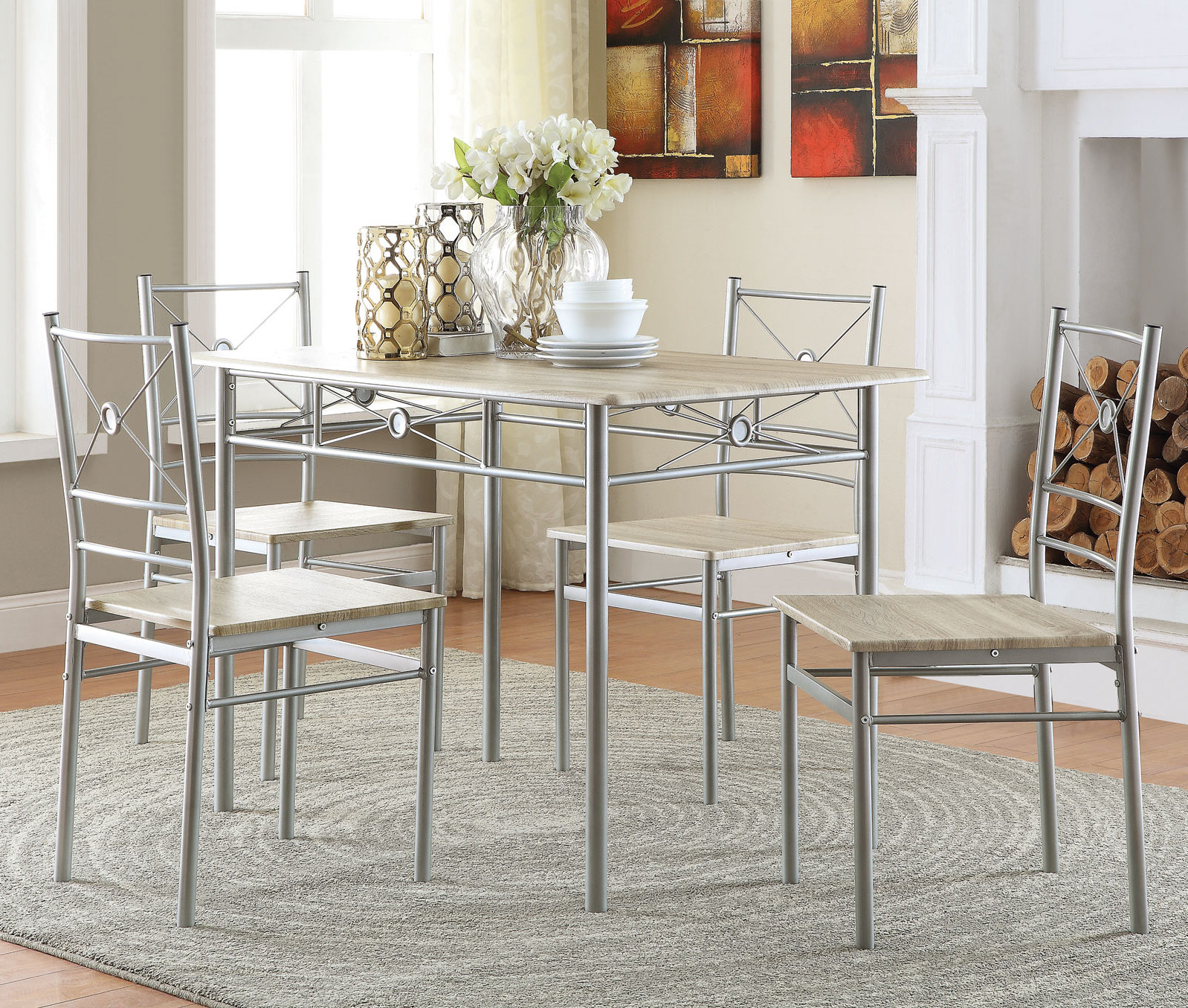 Andover Mills Kieffer 5 Piece Dining Set & Reviews | Wayfair Andover Mills Kieffer 5 Piece Dining Set & Reviews | Wayfair