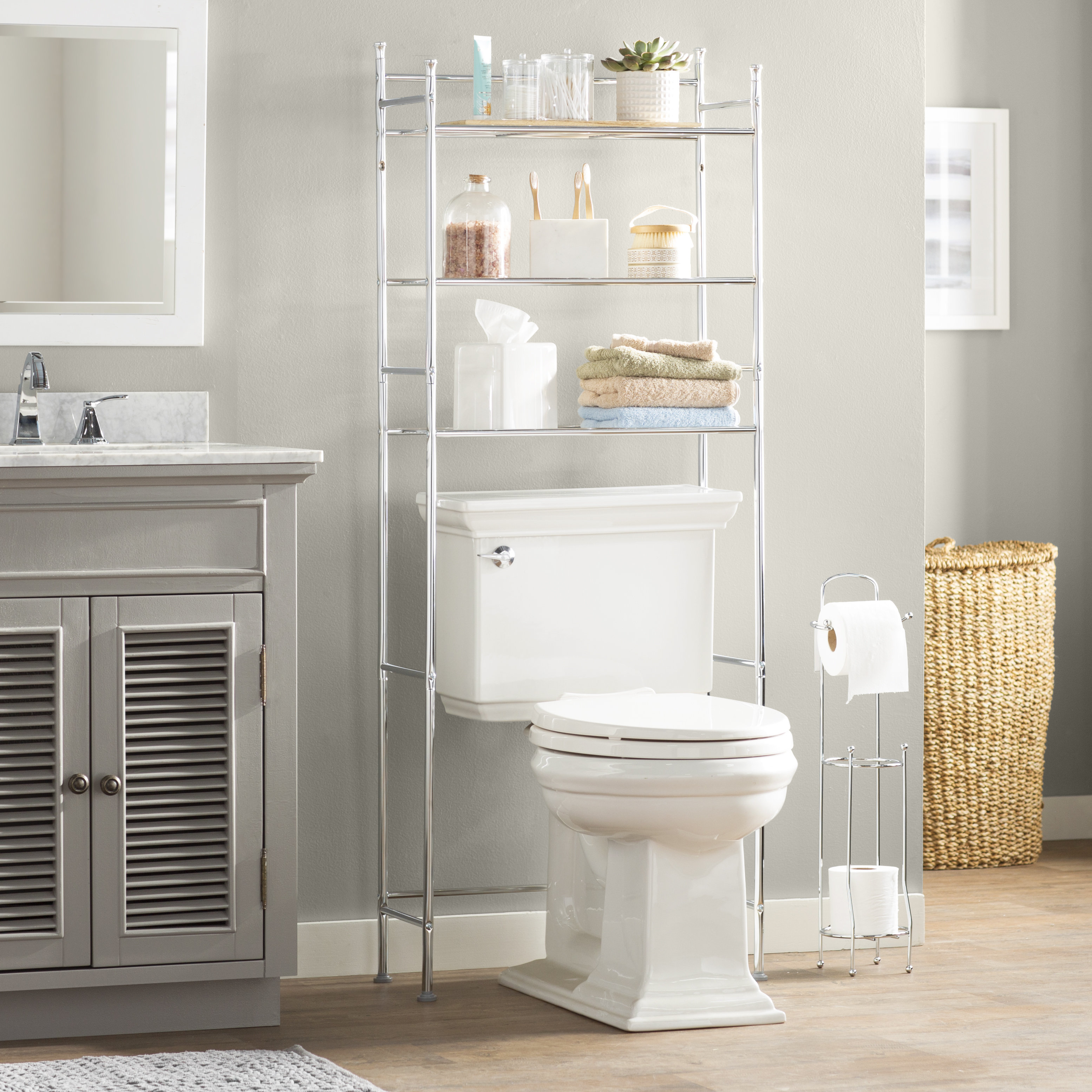 Wayfair Basics 22 83 W X 59 84 H Over The Toilet Storage