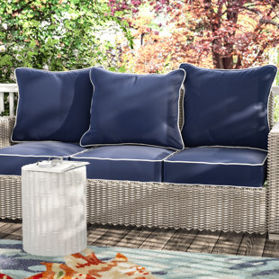 Indoor Sunbrella Fabric Sofa | Wayfair Indoor Sunbrella Fabric Sofa | Wayfair