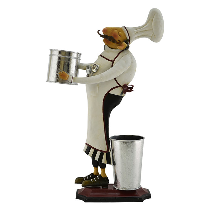 Fleur De Lis Living Barney Chef With Two Buckets Kitchen