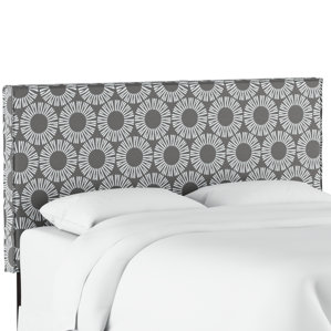 Edford Slipcover Medallion Upholstered Panel Headboard by Varick Gallery