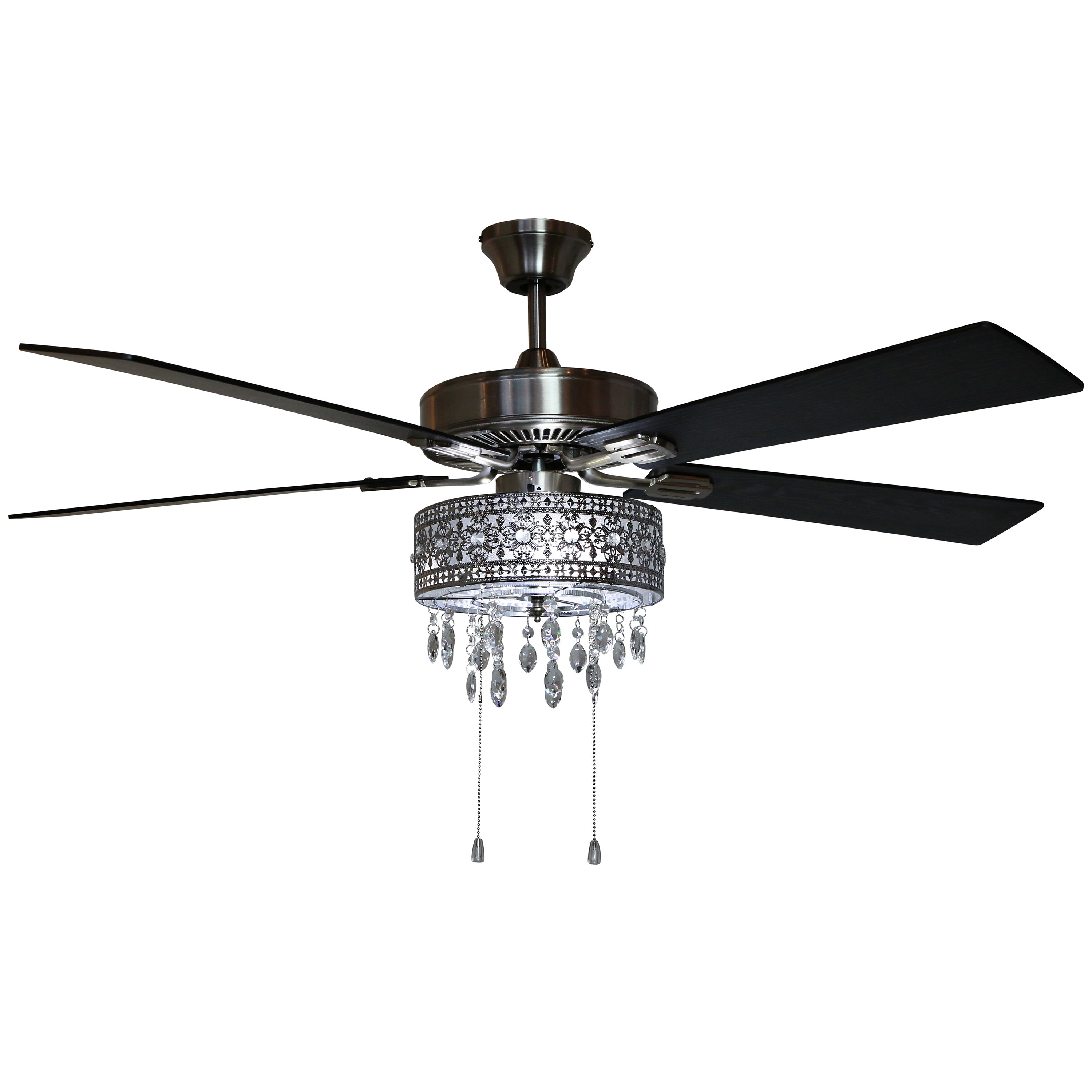 House Of Hampton 52 Noyes 5 Blade Crystal Ceiling Fan With 52 Noyes 5 Blade Crystal Ceiling Fan