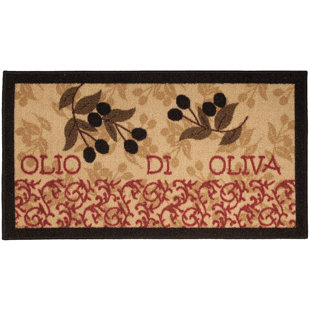 Italian Style Rugs Wayfair Birdsview Italian Garden Olive Kitchen Area Rug