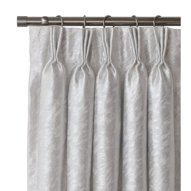 Eastern Accents Vionnet Platinum Solid Color Room Darkening Pinch