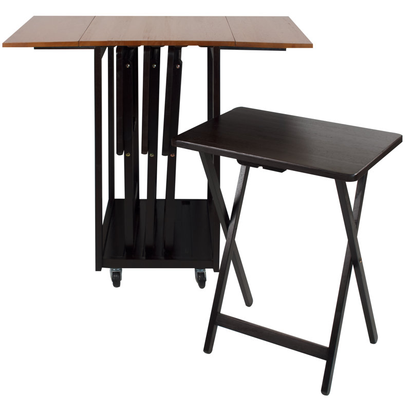 Mclachlan Drop Leaf Table With Tv Tray Set Reviews Joss Main Mclachlan Drop Leaf Table With Tv Tray Set