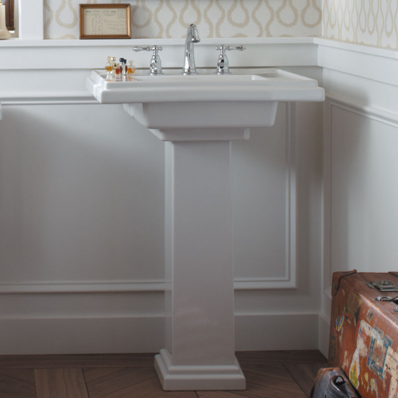 K 2845 8 1 0 33 47 Kohler Tresham Ceramic Tresham Ceramic 30 Pedestal Bathroom Sink With Overflow