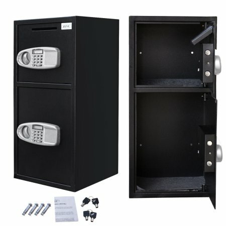 Digital Deposit Double Door Security Safe with Electronic Lock by Zeny