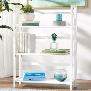 Reanna 3 Shelf Folding Standard Bookcase