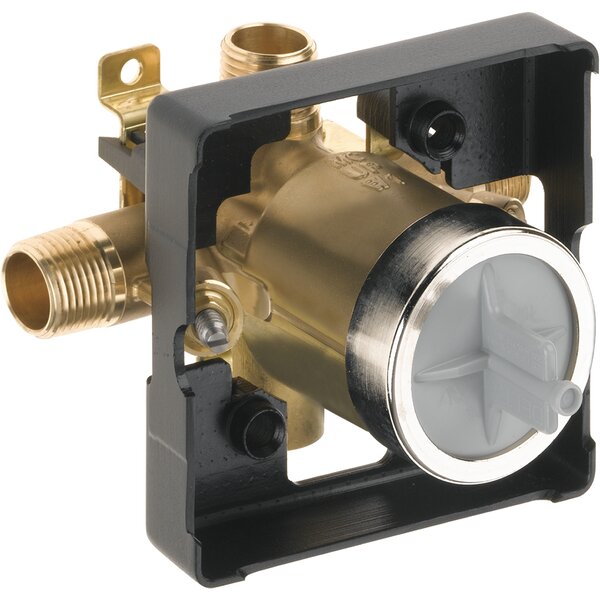 Delta MultiChoice Universal Mixing Rough-In Valve with Service Stops and High-Flow - No Tub Port by Delta