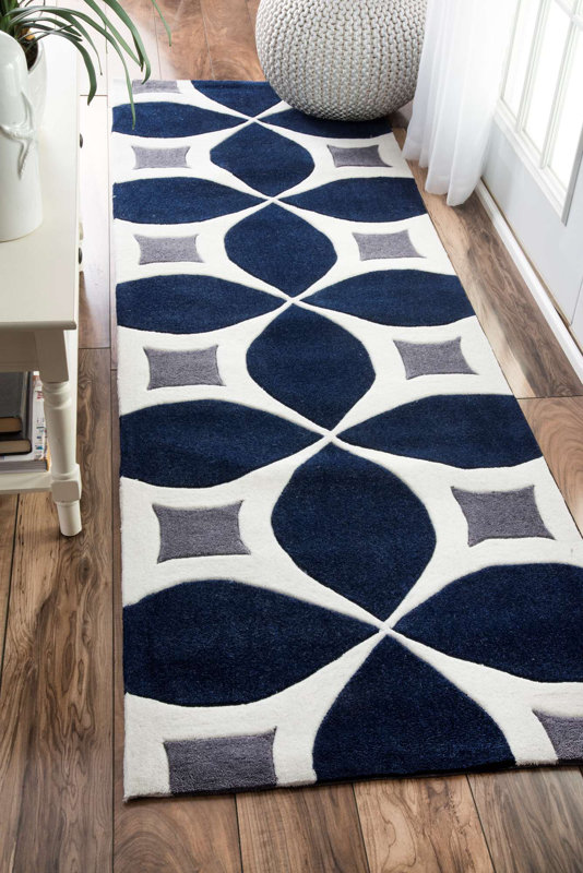 Wrought Studio Roush Navy Area Rug & Reviews Wayfair