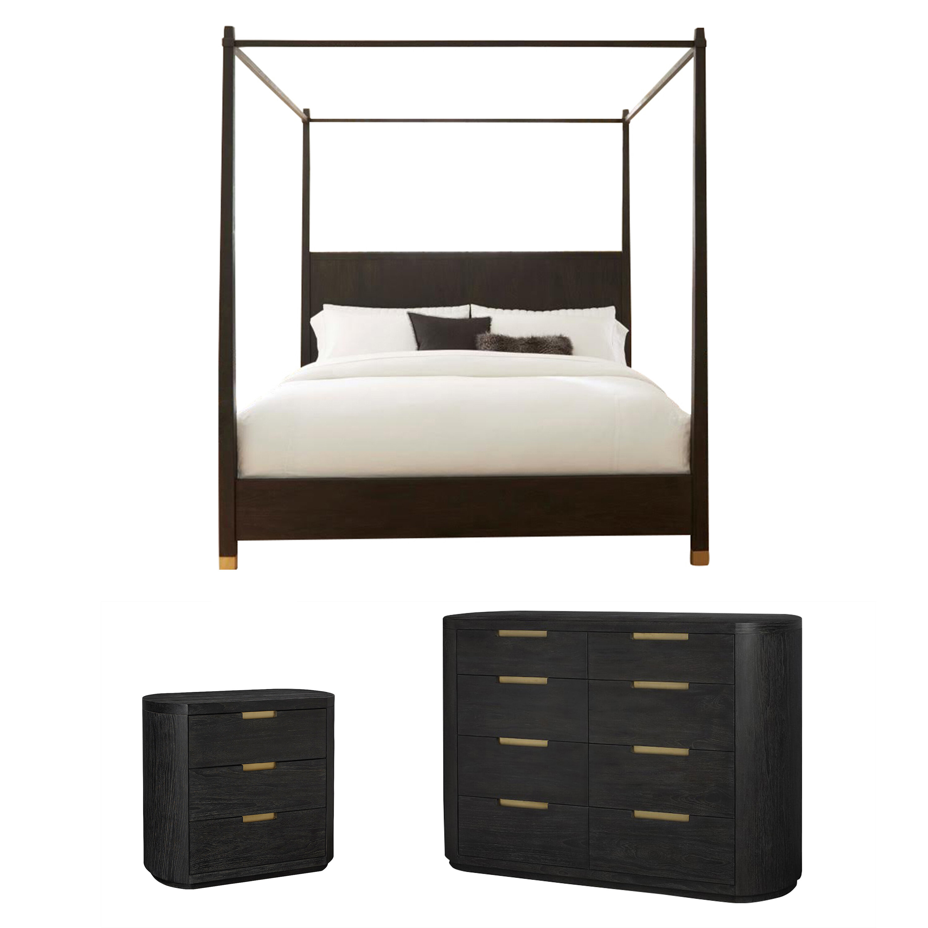 Razo Queen Canopy Configurable Bedroom Set