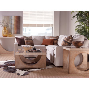 Silver Leaf Accent Table Wayfair Impresario 3 Piece Coffee Table Set