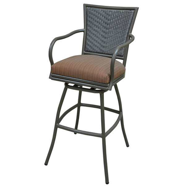 Erin 30 Patio Bar Stool with Cushion by Tobias Designs| @ $470.00