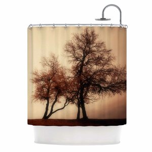 Rust Trees Shower Curtain