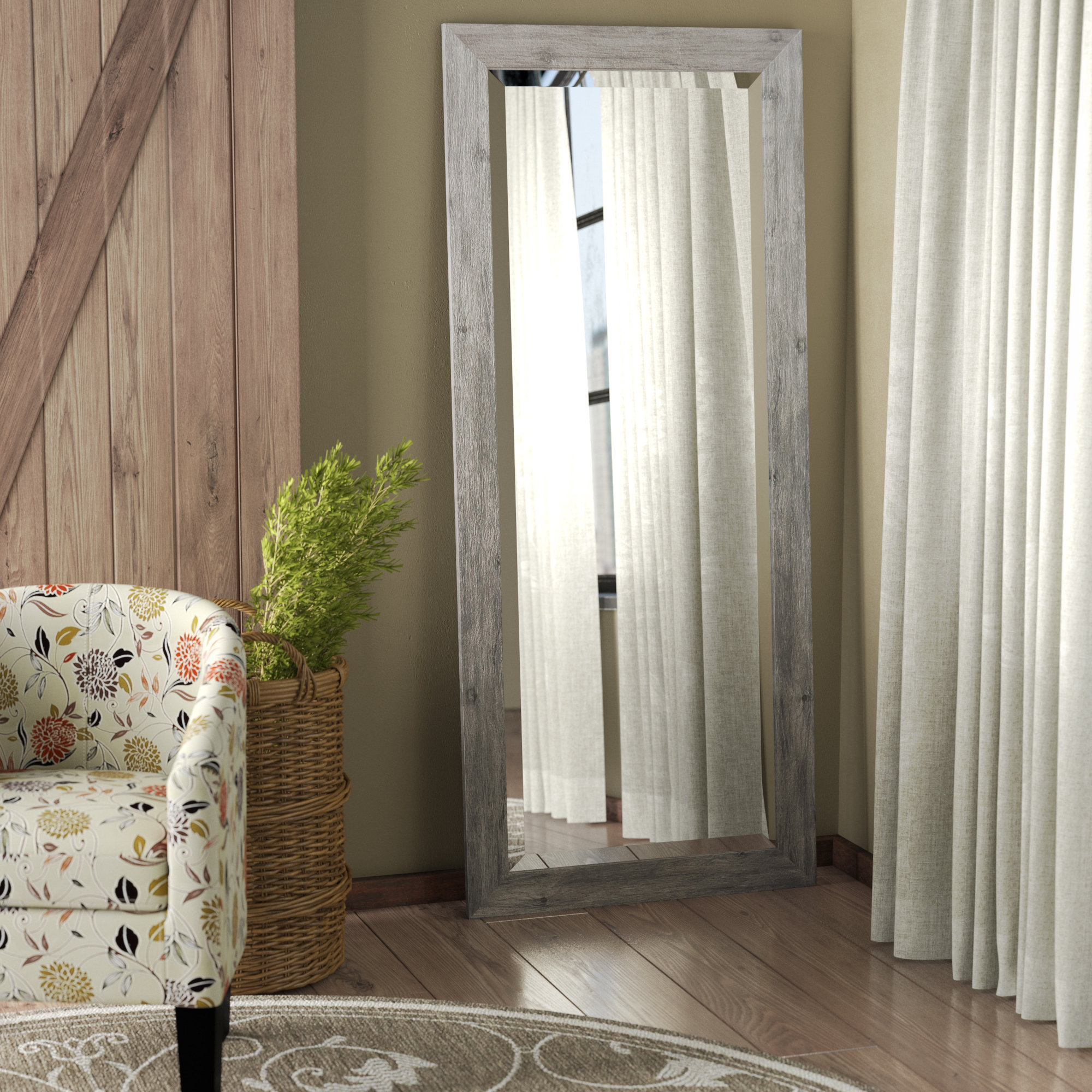 August Grove Extra Tall Floor Beveled Full Length Mirror Reviews August Grove Extra Tall Floor Beveled