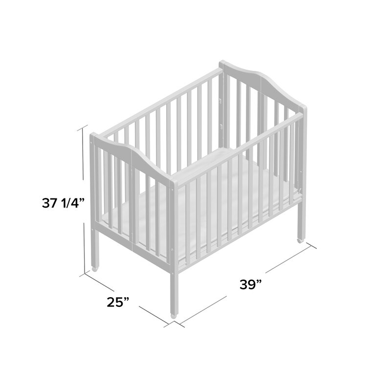 delta folding mini crib