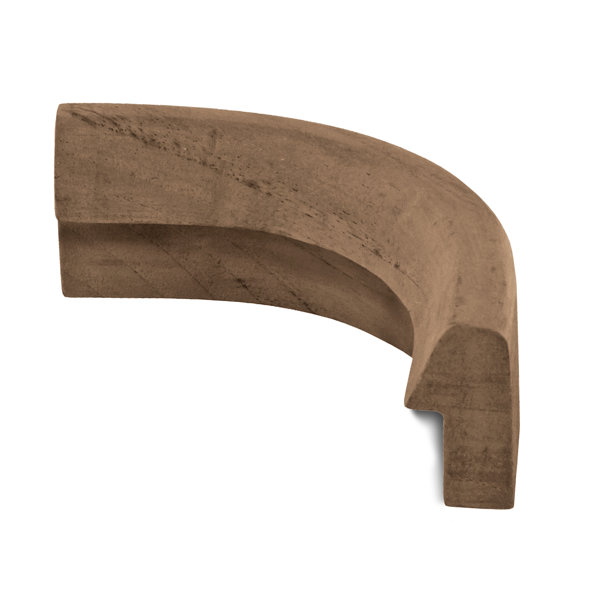 2.5 x 2 x 60 Solid Teak Outside Corner Rail Molding by SeaTeak