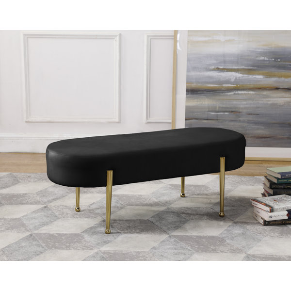 Gravette Upholstered Bench By Mercer41 2019 Sale