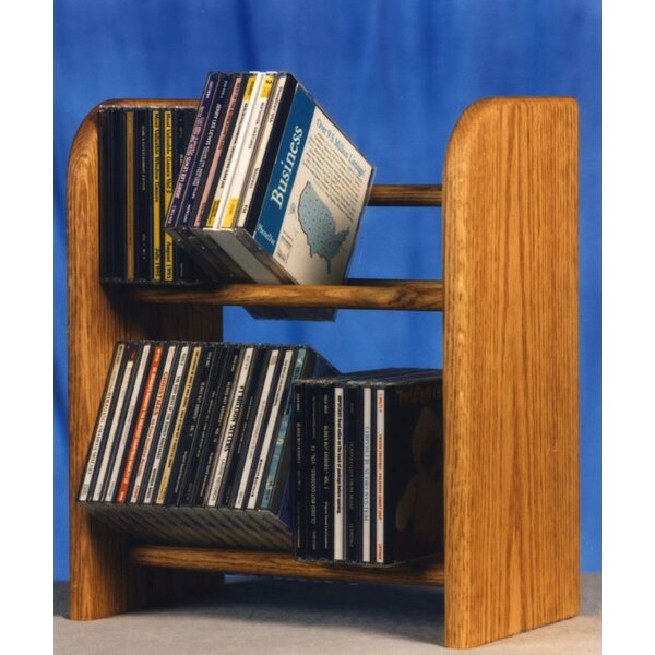 200 Series 52 CD Dowel Multimedia Tabletop Storage Rack by Wood Shed