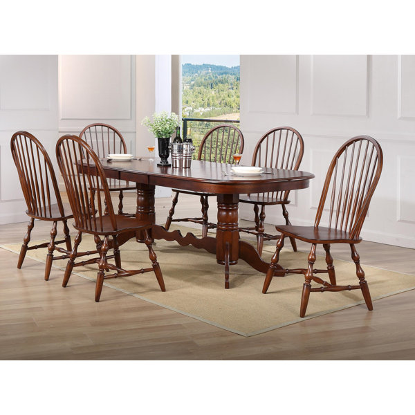 Lockwood Double Pedestal Extension 7 Piece Dining Set By Loon Peak Sale