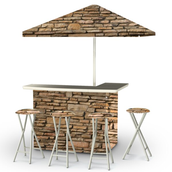 Rock Wall 8 Piece Bar Set by Best of Times
