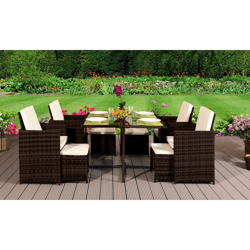 Garten Living 8Sitzer Gartengarnitur Lyric mit Polster