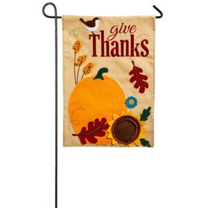 Give Thanks Garden Flag