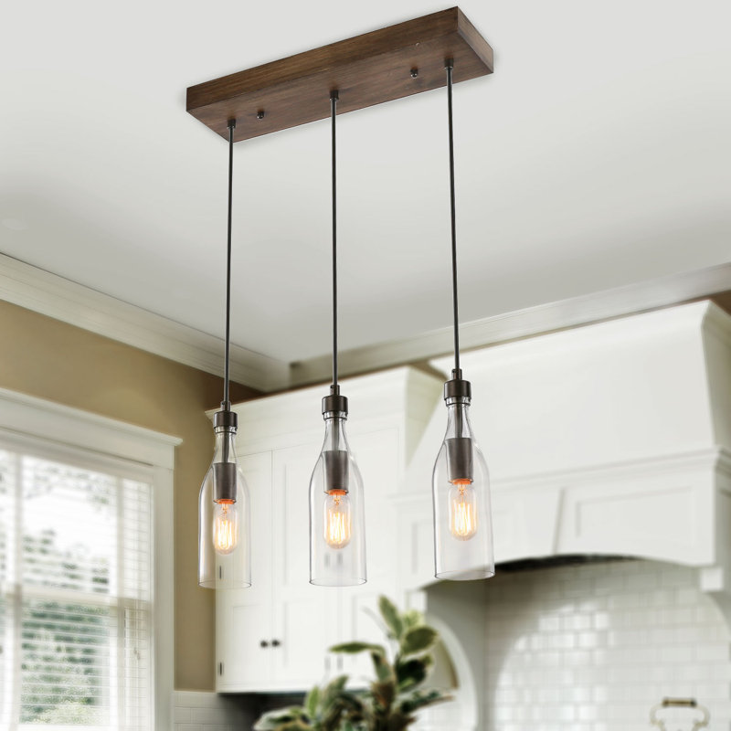 Breakwater Bay Melendez 3 Light Kitchen Island Linear Pendant Breakwater Bay Melendez 3 Light Kitchen