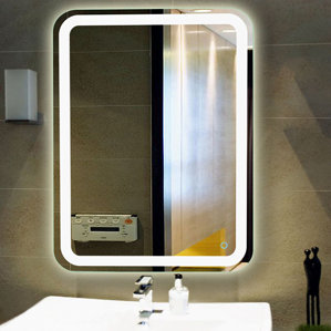 Lighted Bathroom Wall Mirror mirrors with lights you'll love | wayfair Lighted Bathroom Wall Mirror mirrors with lights you'll love | wayfair