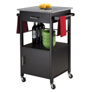 Davenport Kitchen Cart with Granite Top