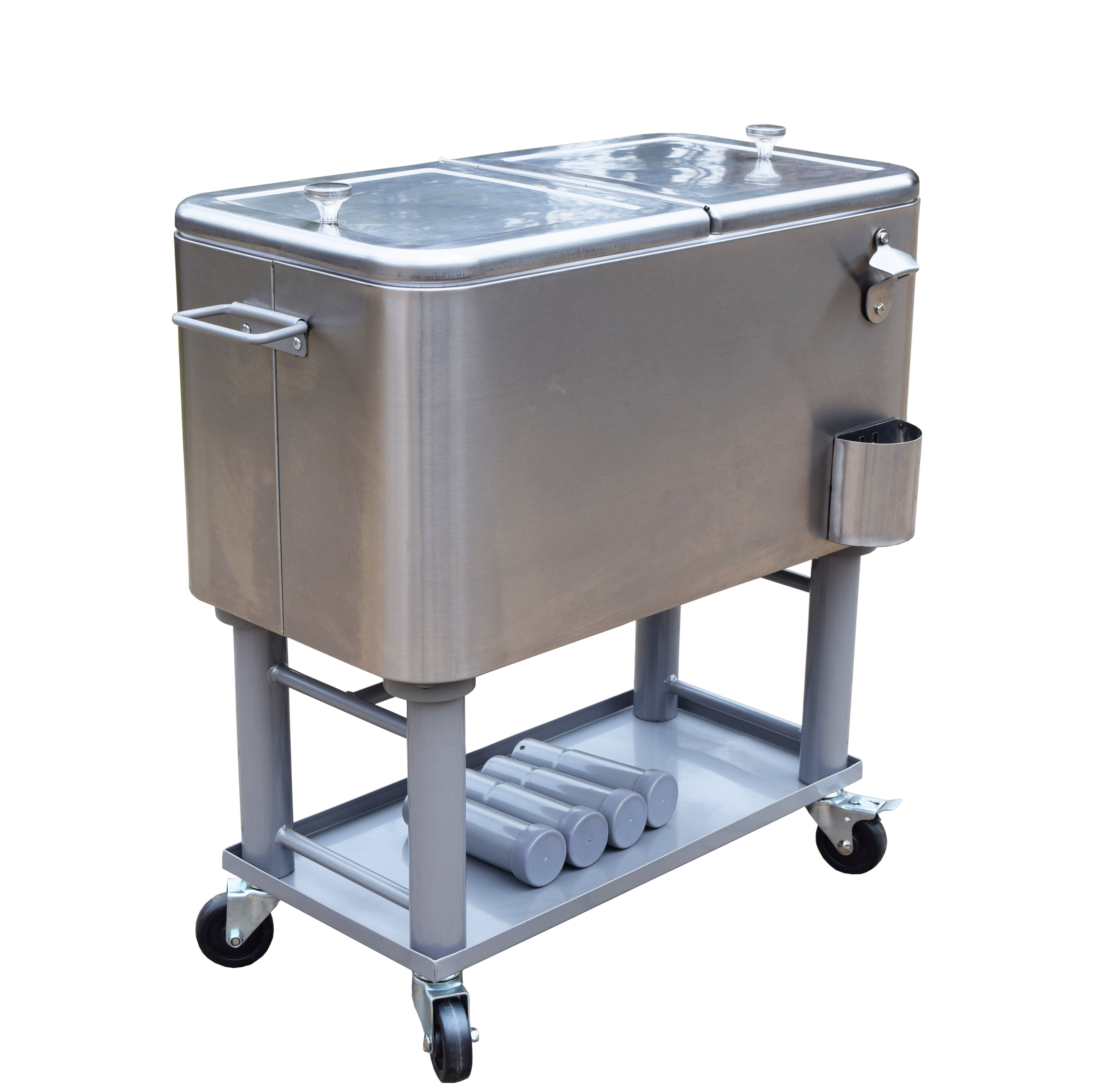 Oakland Living 60 Qt Stainless Steel Party Cooler Reviews Wayfair 60 Qt Stainless Steel Party Cooler