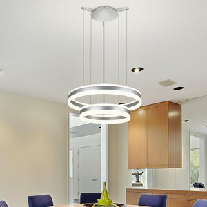 Evelyn LED 2-Light Drum Chandelier