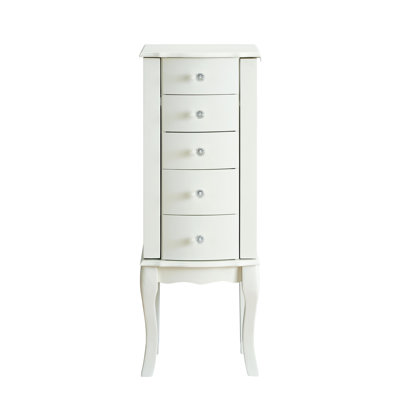 Zariah White Jewelry Armoire