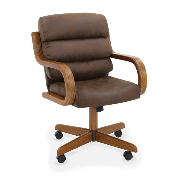Ange Upholstered Metal Dining Chair in Mocha Brown by Ebern Designs Ebern Designs