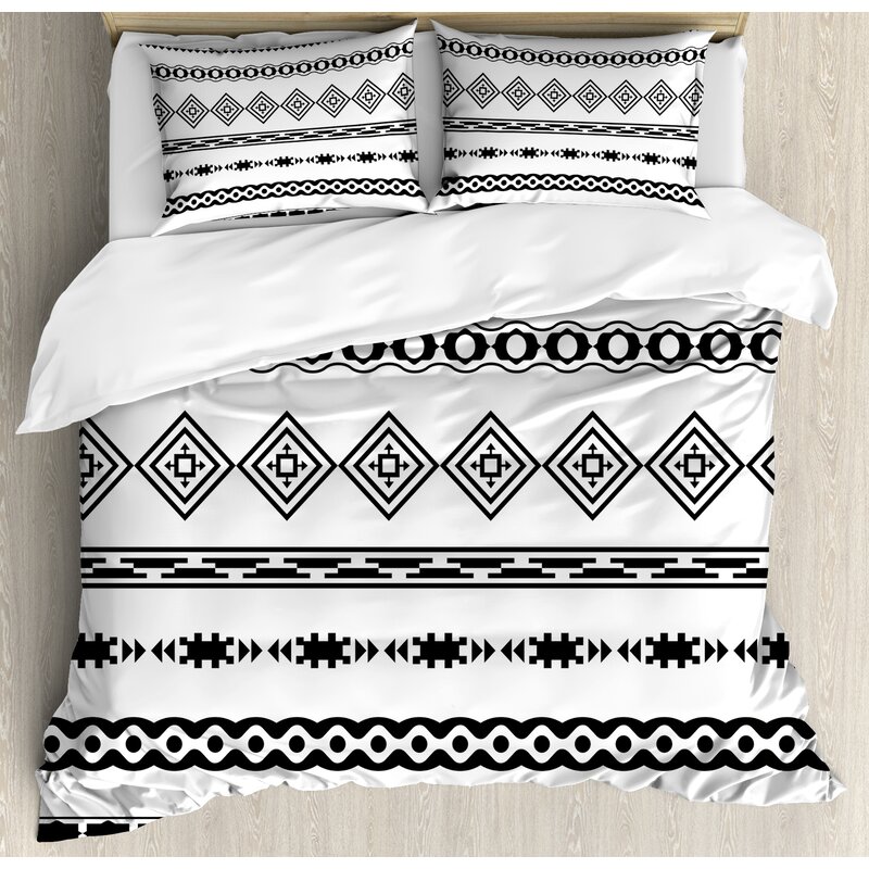 Ambesonne Native American Ethnic Abstract Geometric Forms Tribal