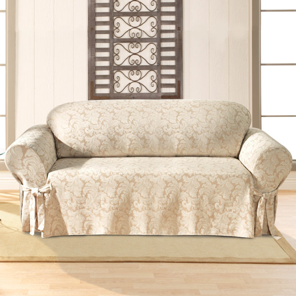 Scroll Classic Box Cushion Sofa Slipcover By Sure Fit