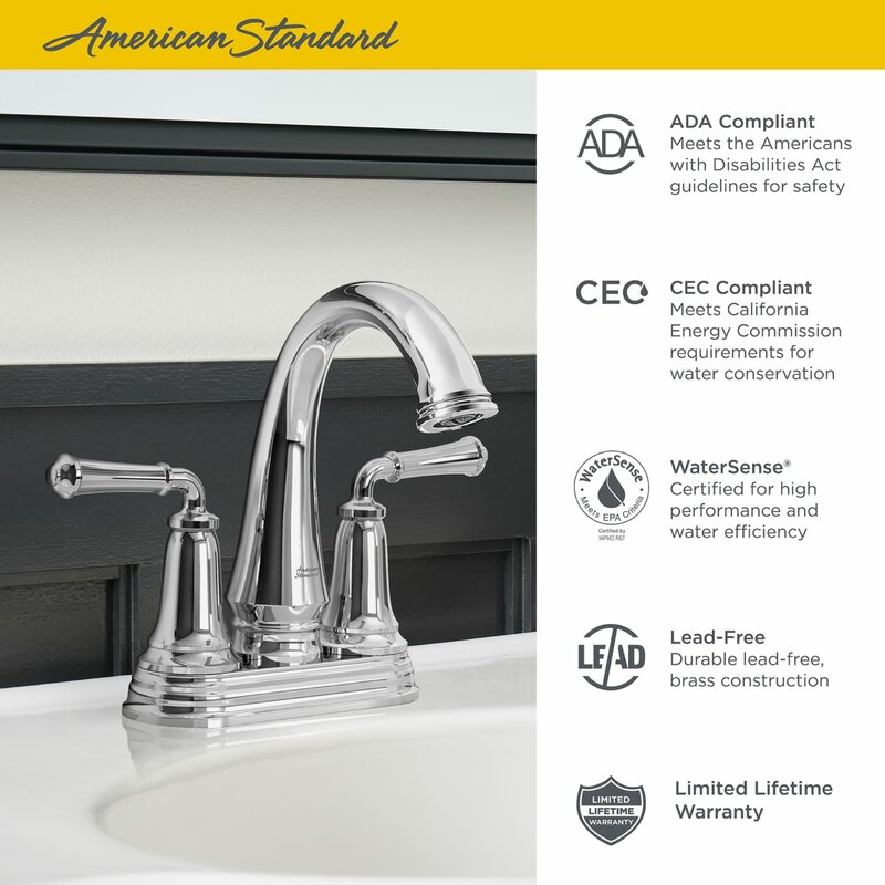 American Standard Delancey Centerset Bathroom Faucet Wayfair